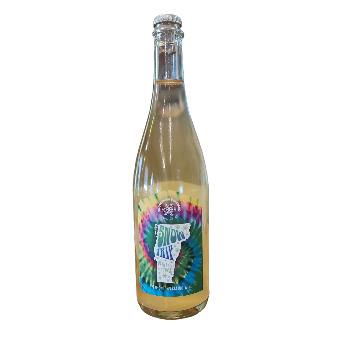 Pet Nat Snow Trip White Bottle for wine punch