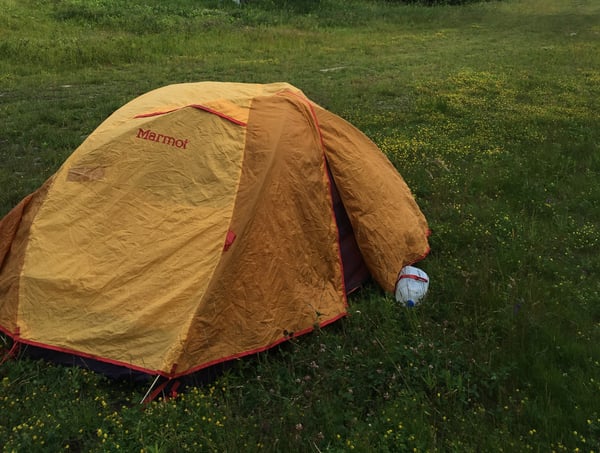 camping in Vermont Tent