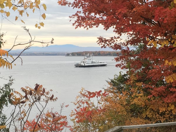 Lake Champlain Ferry Foliage