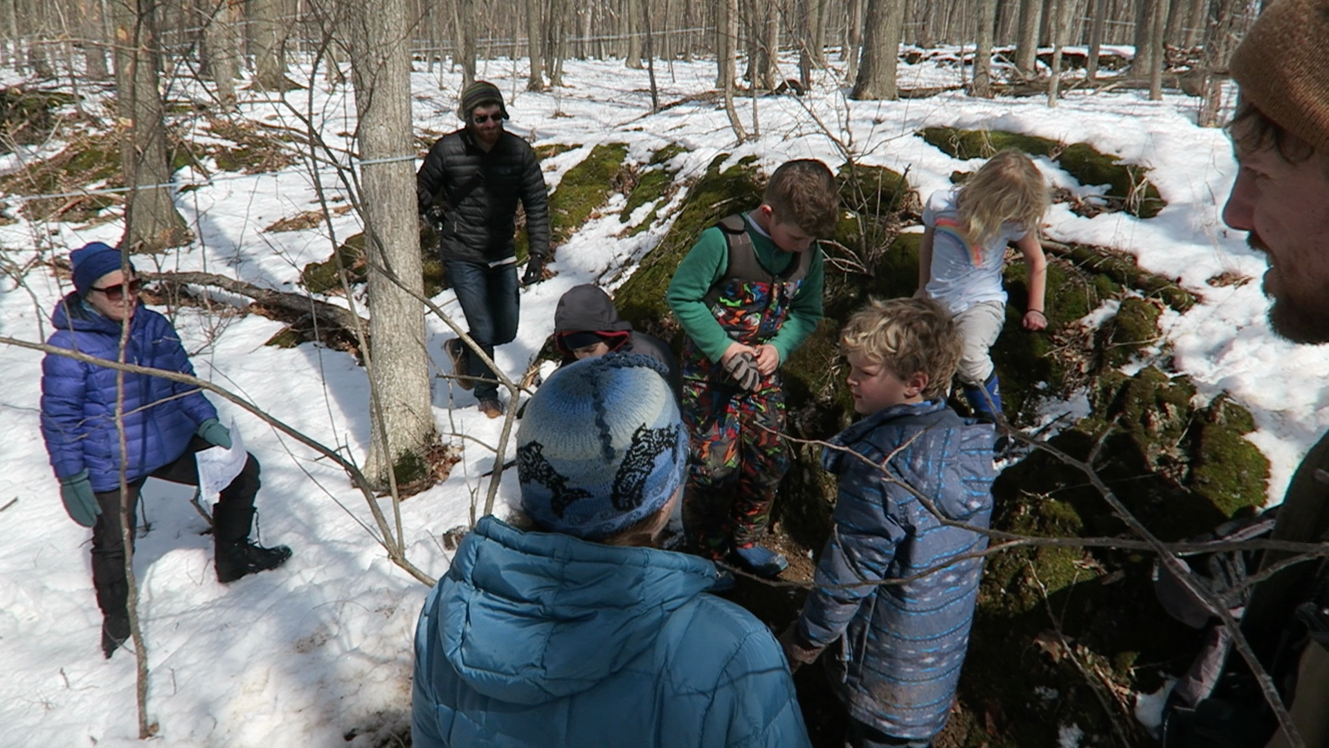 South Hero Land Trust young explorers During Maple House Weekend