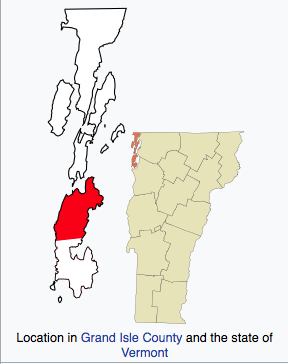 Grand Isle Vermont Map