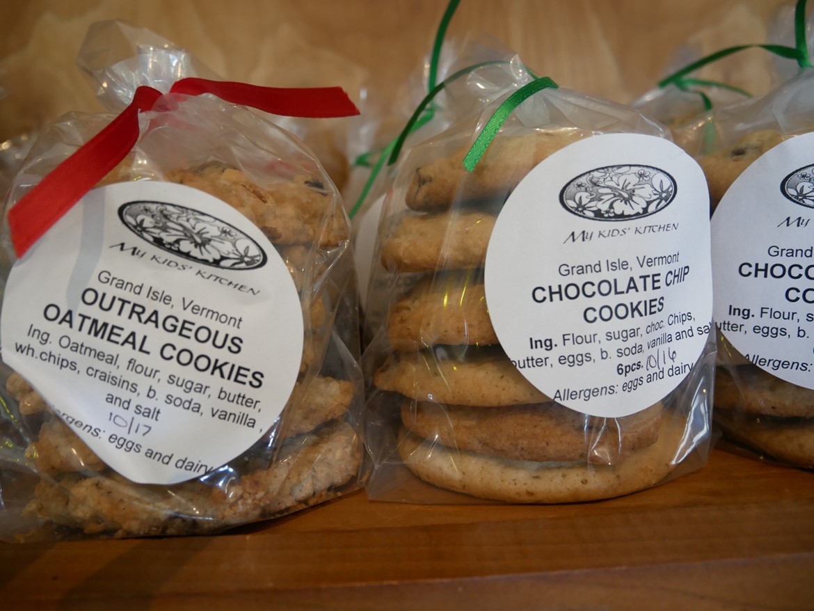 Vermont foods cookies