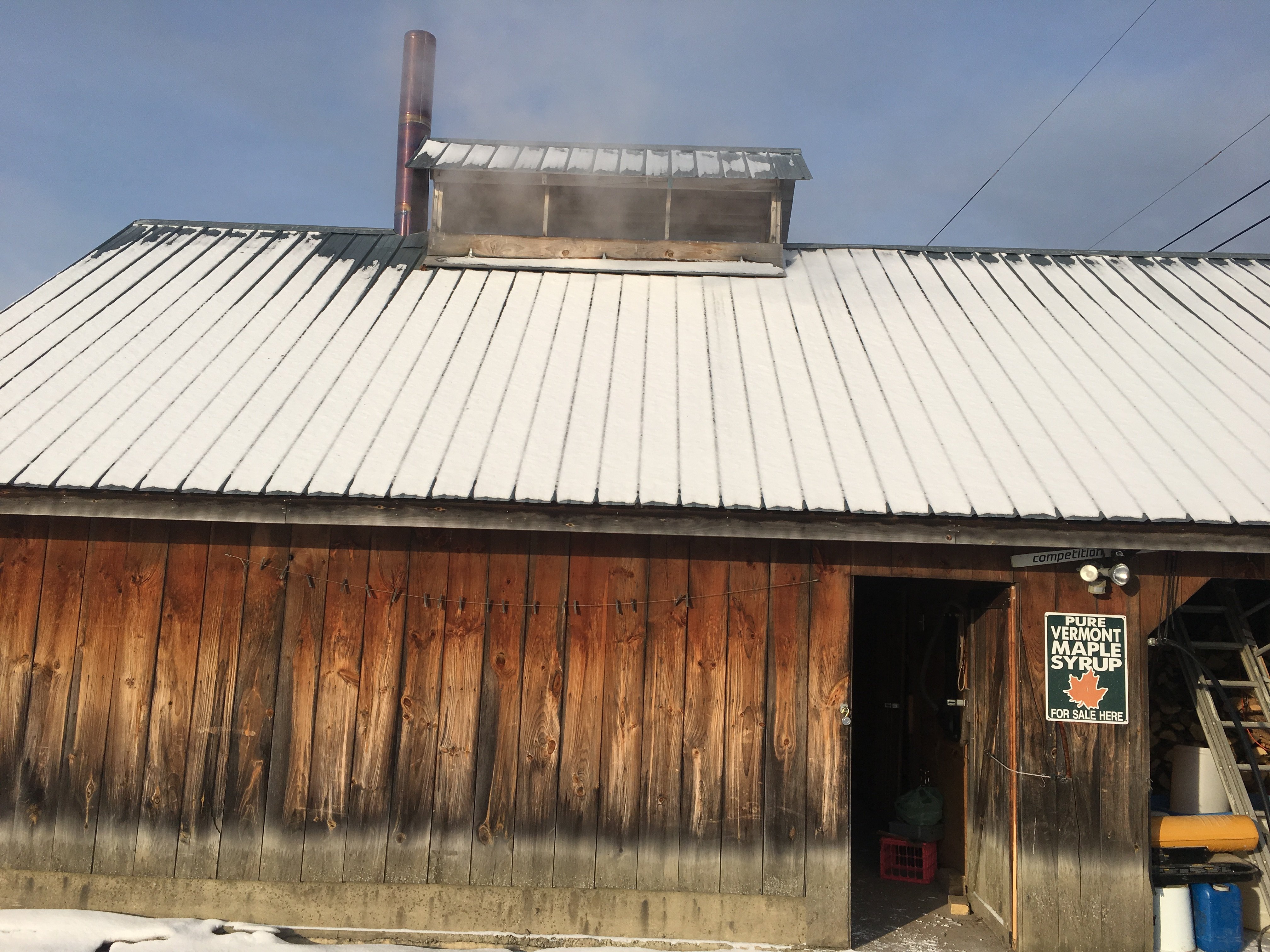 Vermont maple sugarhouse at Crescent Bay