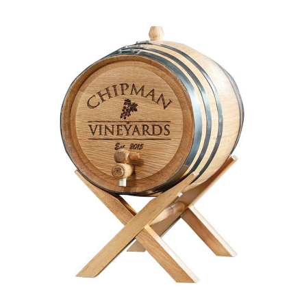 holiday wine gifts barrel table